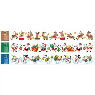 Ablakmatrica 10612 Színes figurák 60*7cm