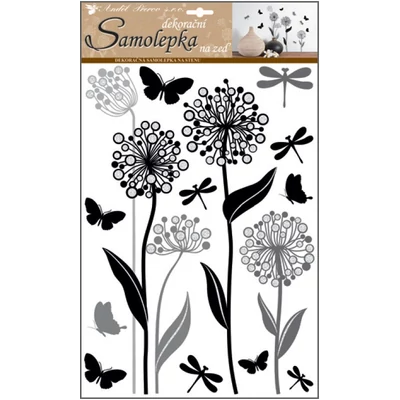 Falmatrica - Glitteres virágok 41 x 29 cm