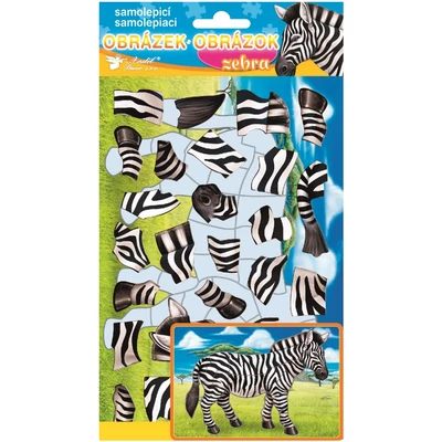 Öntapadó kirakó 14 x 25 cm ZEBRA