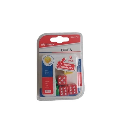AC-MA017-6 Dobókocka műa. 6db-os 15mm színes