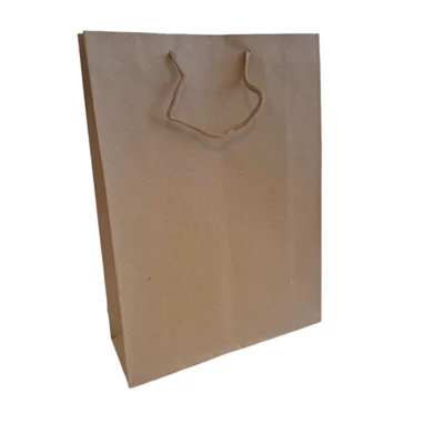 ACH-359087 Papírtasak Natúr szalag füllel 36*27*9,5cm
