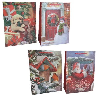 ACH-ER0865 Dísztasak Karácsonyi Hangulat 26*32*10cm 4minta