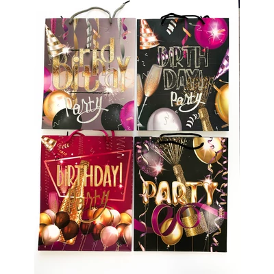 ACH-ER0895 Dísztasak Party 32*26*10cm 4féle minta