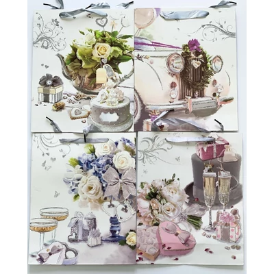 ACH-ER0916 Dísztasak Esküvőre 32*26*10cm 4féle minta