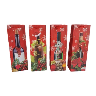 ACH-ER1152 Dísztasak Karácsonyi Italos 12*36*9cm 4minta