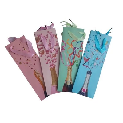 ACH-ER5789 Dísz Italtasak pezsgős (12*35*12cm) 4féle minta