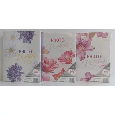 AD-46200-3 Fotóalbum zsebes 10*15/200 Virágos 3 féle