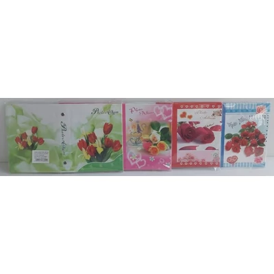 AD-9636H Fotóalbum zsebes 10*15/36 Virágos 4 féle