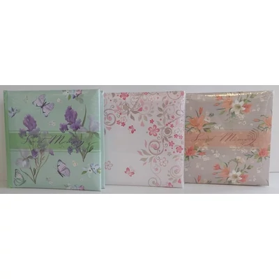 AD-BBM46200 P25-01 Fotóalbum zsebes 10*15/200 Virágos-motívumos 3 féle