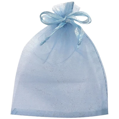 AN-5963 Organza tasak 7*9 cm 12db-os világoskék