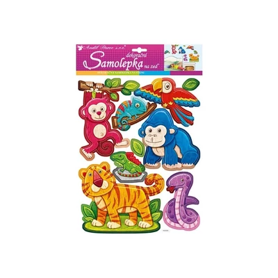 AN10218 Falmatrica plasztik 3D Állatkák 28*42cm