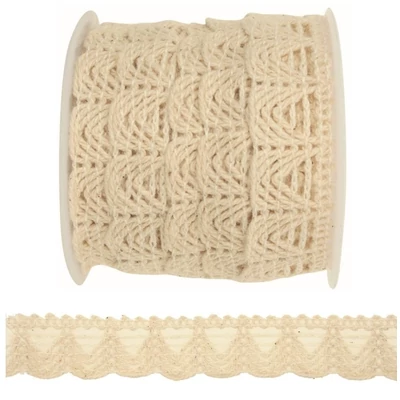AN1998 Dekorációs csipke 1,5cm*2m krém
