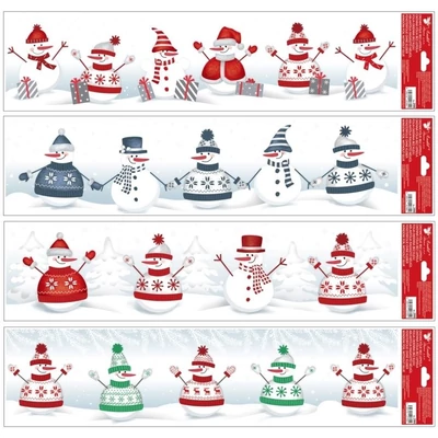 AN299 Ablakmatrica 299 Hóemberek 64*15cm