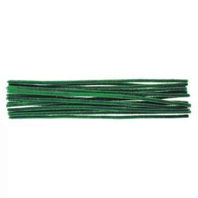 AN6702-8/zöld Kreatív zsenília zöld 16db 29cm