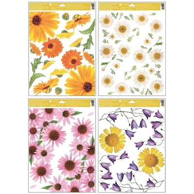 AN6781 Ablakmatrica  6781 Virágok 30 x 42 cm 4 féle