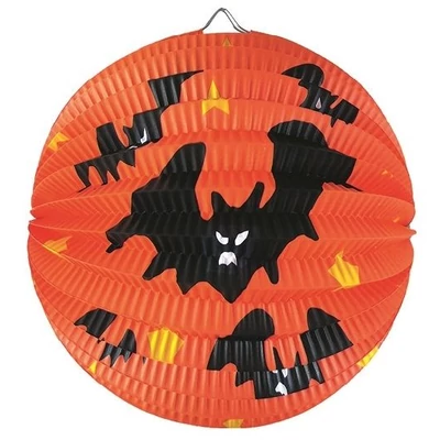 AN9271 Lampion 25cm Denevér mintás