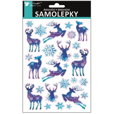 Matrica plasztik Szarvasok 14*25cm