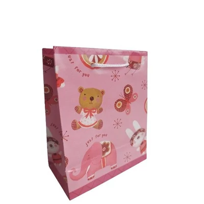 AU-00441902 Dísztasak Just for you rószaszín S 11*13,5cm