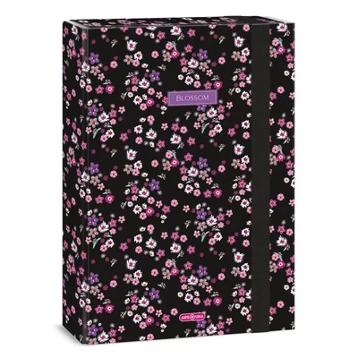 AU-50853779 Füzetbox A/4 Pearl Blossom Black