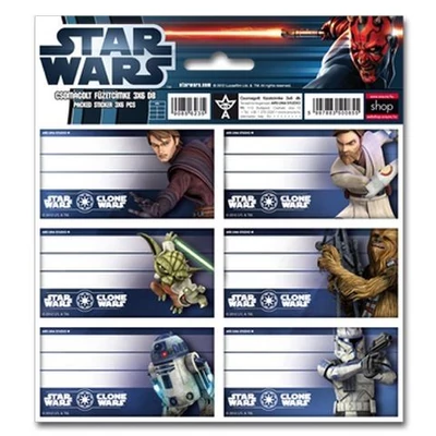 AU-93836272 Füzetcímke Star wars 3*6db