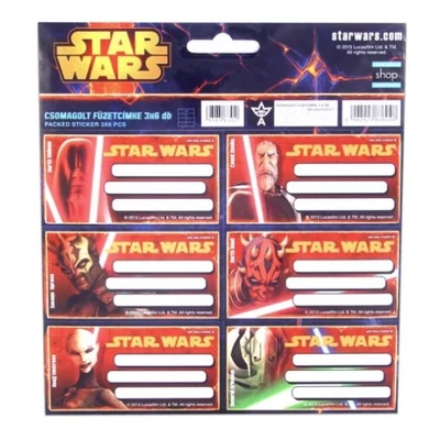 AU-93836302 Füzetcímke Star wars 3*6db
