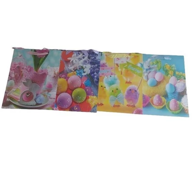 BD-NGKL3458 Ajándéktasak Húsvéti 25*32cm 4 féle minta