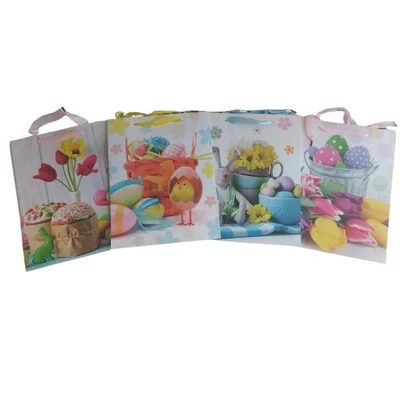 BD-NGKL3467 Ajándéktasak Húsvéti 25*32cm 4 féle minta
