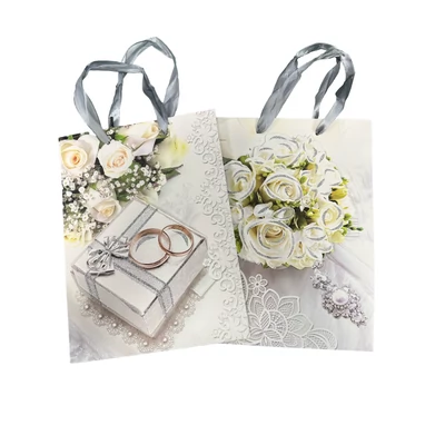 BD-NGKL3570 Ajándéktasak Esküvői 24*18*8cm 2 féle minta