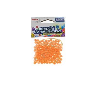 BR-K6-4 Gyöngy 6mm 16g világos narancs