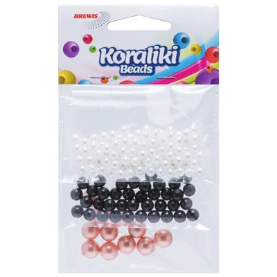 BR-KZ7 Gyöngyfűző készlet Fehér, Rózsaszín, Fekete 3méret +damil