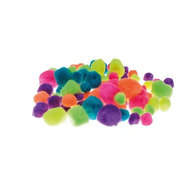 BR-POM03 Pompon 78db-os Neon Mix