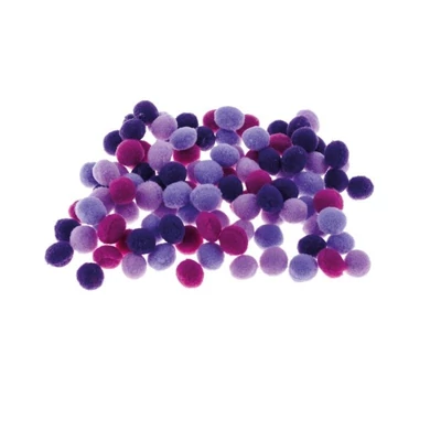 BR-POM11 Pompon 10mm 100db-os Lila árnyalatok