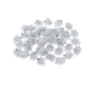 BR-POM23 Pompon 20mm 40db-os Metál ezüst