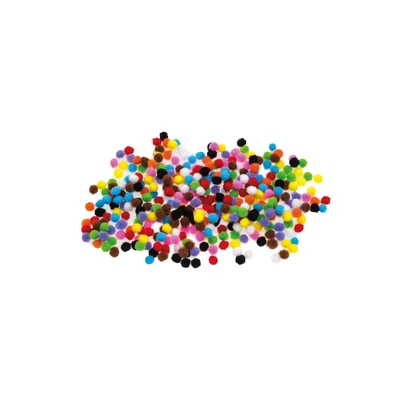 BR-POM34 Pompon 7mm 380db-os Mix