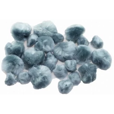 BR-POM40 Pompon szuperbolyhos 24db-os Szürke