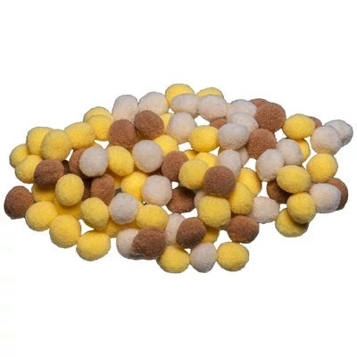 BR-POM46 Pompon 10mm 100db-os Bézs árnyalatok