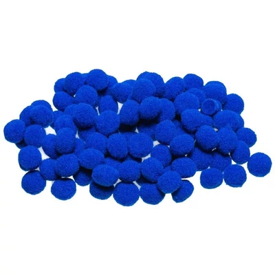 BR-POM49 Pompon 10mm 100db-os Kék
