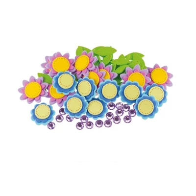 BR-PVC16 Dekorgumi dekoráció+strasszkövek 48+20db-os