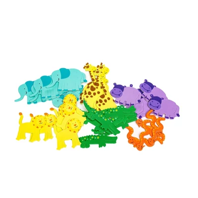 BR-PVC46 Dekorgumi figura öntap. 36db-os dzsungel