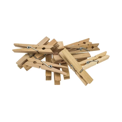 BR-SPN72 Dekor fa csipesz Natúr 7,2cm 12db-os