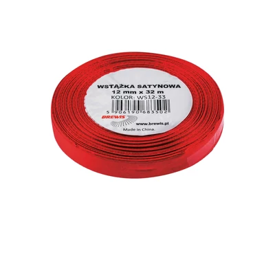 BR-WS12-33/25 Szatén szalag 12mm*32m Bordó