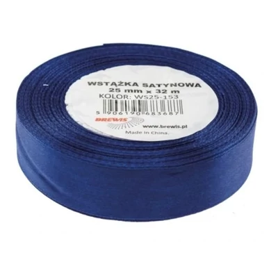 BR-WS25-153 Szatén szalag 25mm*32m Királykék
