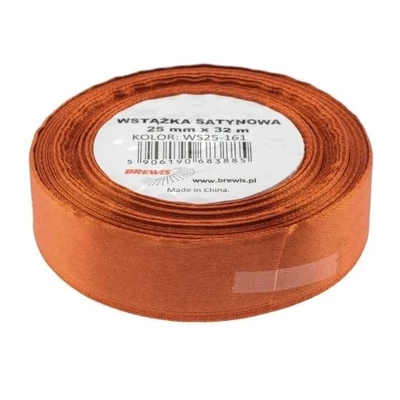 BR-WS25-161 Szatén szalag 25mm*32m Méz