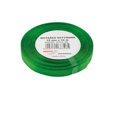 BR-WS25-19 Szatén szalag 25mm*32m Középzöld