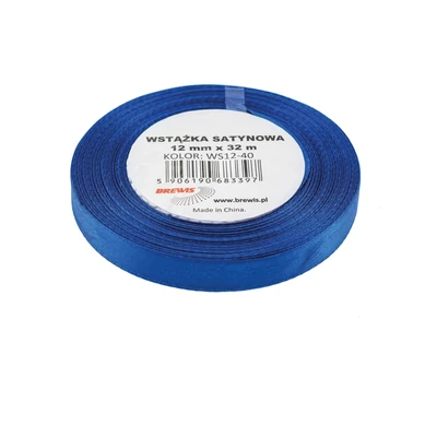 BR-WS25-40 Szatén szalag 25mm*32m Középkék