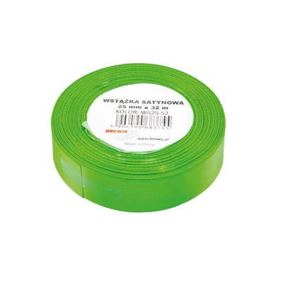 BR-WS25-52 Szatén szalag 25mm*32m Zöld