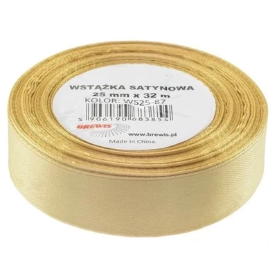 BR-WS25-87 Szatén szalag 25mm*32m Pezsgő