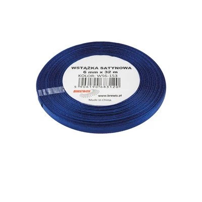 BR-WS6-153 Szatén szalag 6mm*32m Királykék