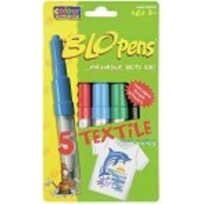 BLO Pens TEXTILE/5 fújós filctoll  készlet textilre +1 sablon