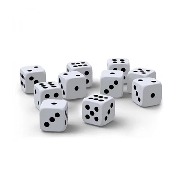 DAG-EIS076 Dobókocka műa. 15mm fehér